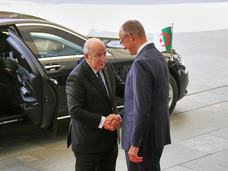 Abdelmadjid Tebboune und Friedrich Merz am 16.07.2026