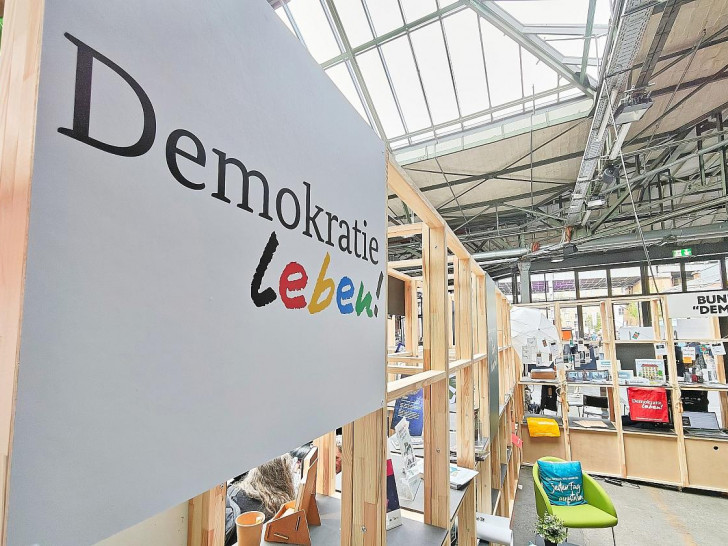 Messestand von Demokratie leben (Archiv)