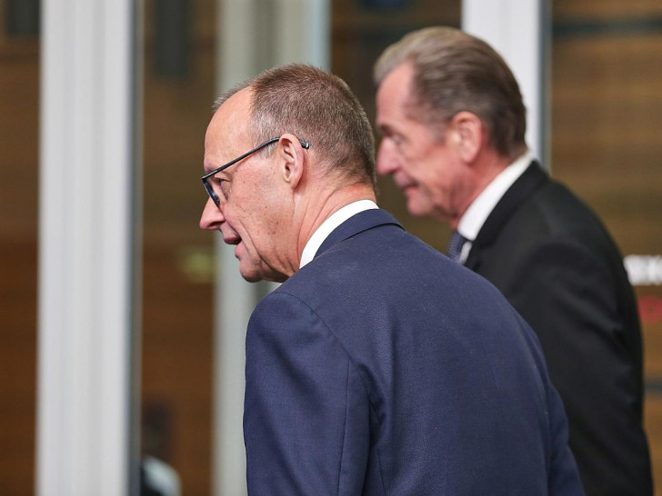 Friedrich Merz und Mathias Döpfner (Archiv)