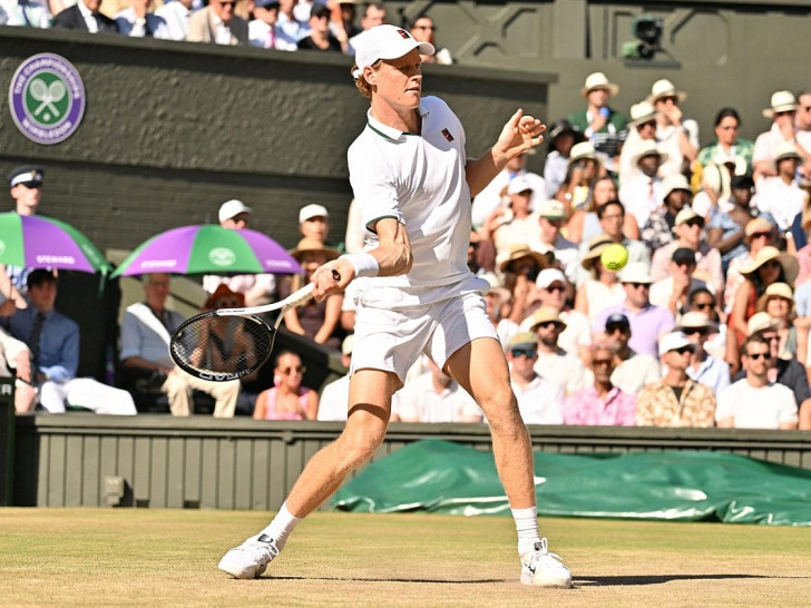 Jannik Sinner im Wimbledon-Finale am 12.07.2026