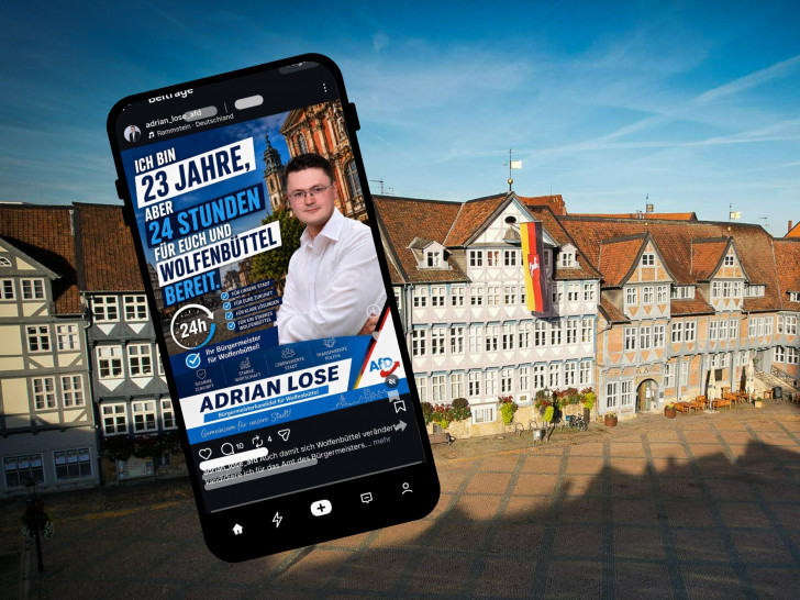 Auf Instagram verkündet Adrian Lose seine Kandidatur auf das Bürgermeisteramt.