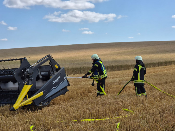 Die Feuerwehr verhinderte ein Ausbreiten des Brandes.