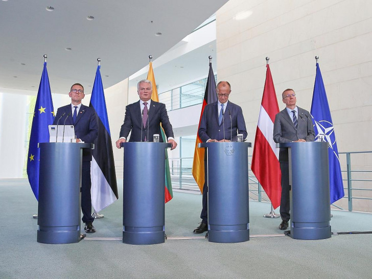 Pressekonferenz mit baltischen Staaten am 03.07.2026