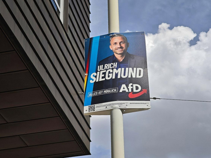 AfD-Wahlplakat mit Ulrich Siegmund (Archiv)