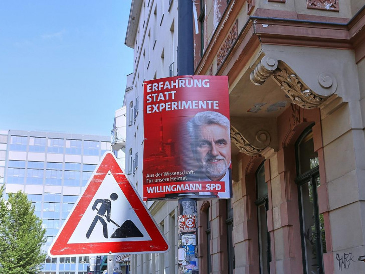 Wahlplakate vor der Landtagswahl in Sachsen-Anhalt (Archiv)