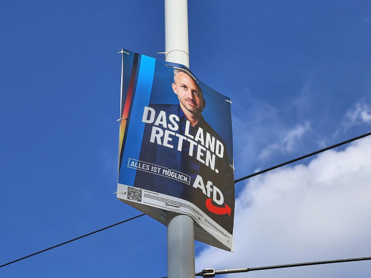 Wahlplakat vor der Landtagswahl in Sachsen-Anhalt (Archiv)