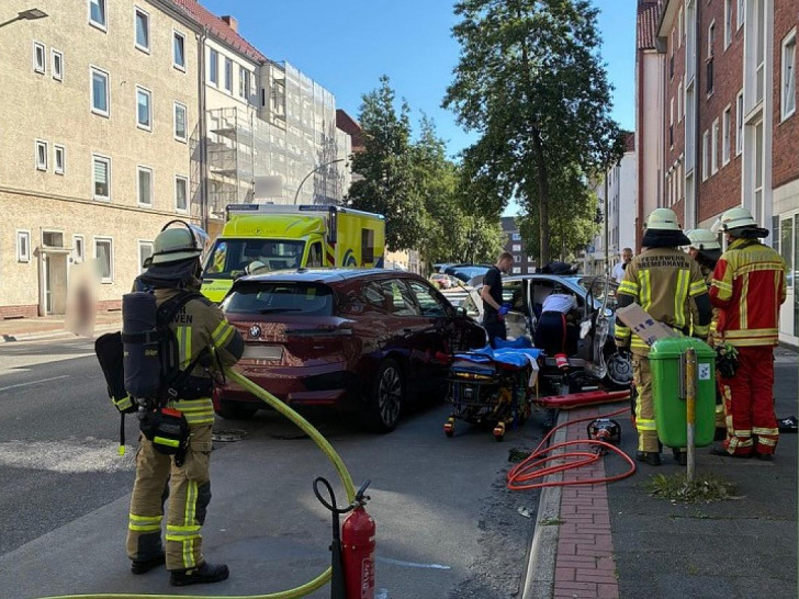 Verkehrsunfall in der Grashoffstraße (Archiv)