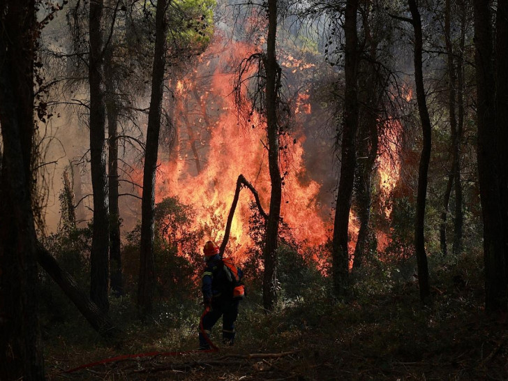 Waldbrandbekämpfung in Griechenland am 02.08.2026