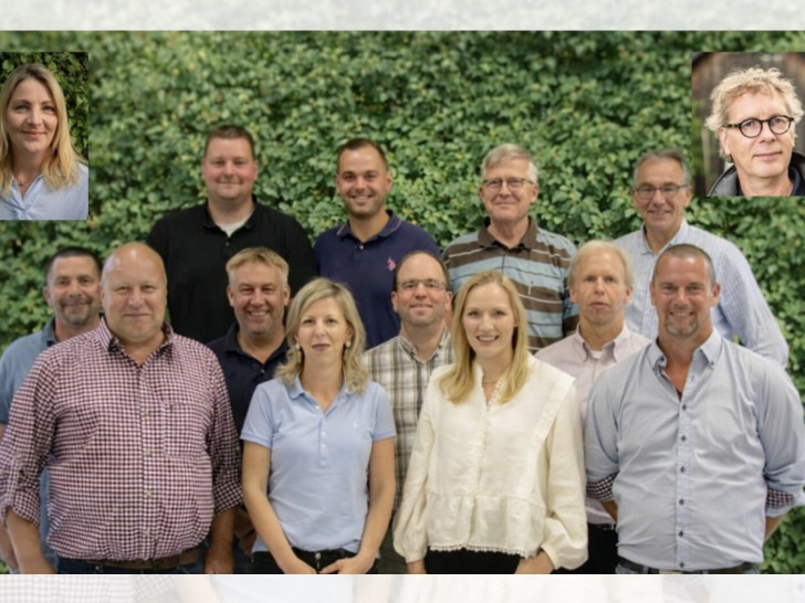 oben links: Susanne Hein, oben rechts: René Wadas; Hinten v.l.n.r.: Marcel Schnute, Philipp Giffhorn, Andreas Werthmann, Karsten Bötel; Mitte v.l.n.r.: Martin Köhn, Helge Büssemaker, Hannes Bartels, Dr. Andreas Bock; Vorne v.l.n.r.: Christian Lehmberg, Carolin Schwetje, Patricia Peters, Felix Kassel