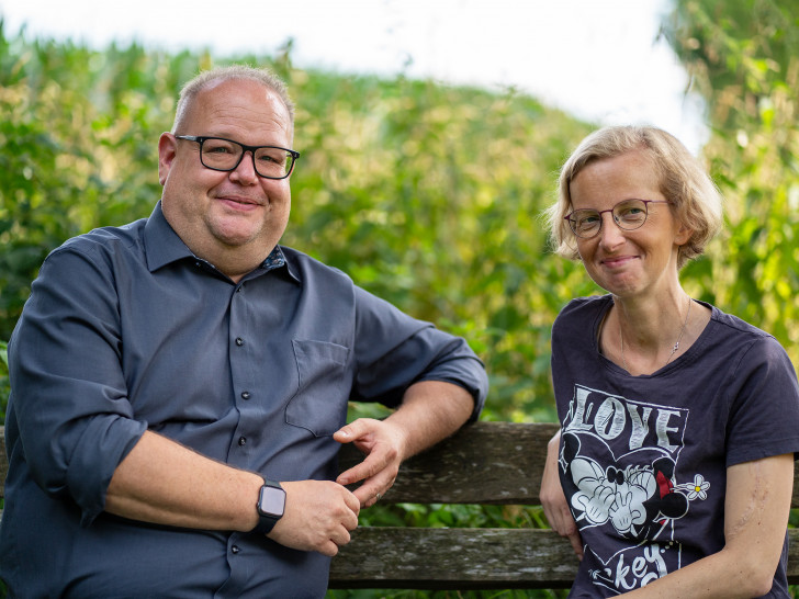 Henning Bolle, Transplantationsbeauftragter des Clusters Niedersachsen-Nord und Laura Nietsch.