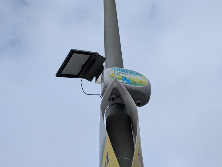 Der Klima-Cube erfasst Klima-Daten in Wolfenbüttel.