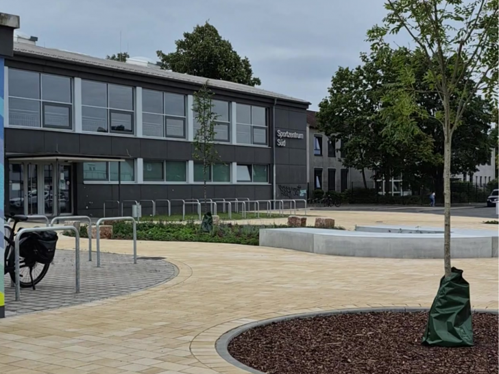 Das „Eingangstor“ zum Südstadt-Campus ist fertig.