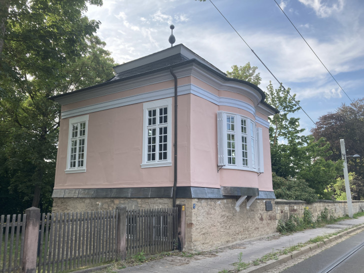 Sanierte Fassaden des Pavillons.