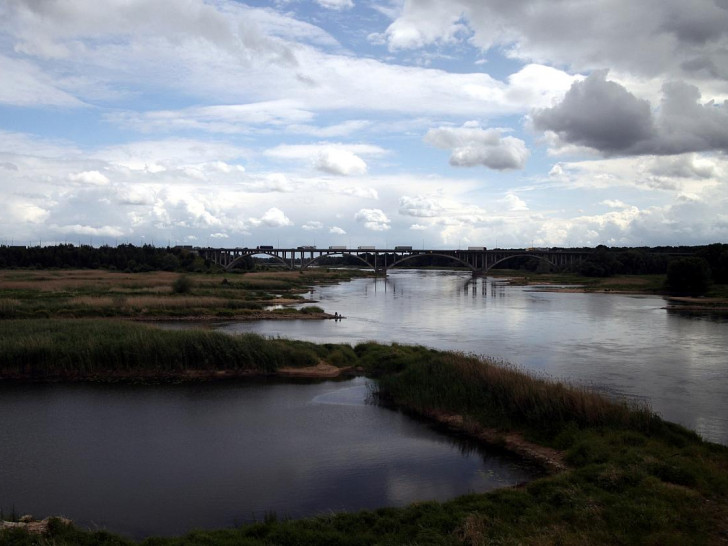 Fluss Oder an der Grenze Deutschland - Polen (Archiv)
