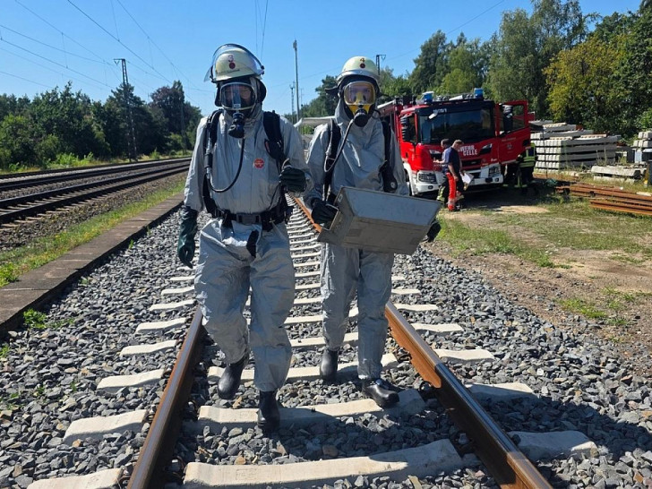 Gefahrstoffaustritt aus einem Güterzug in Celle (Archiv)