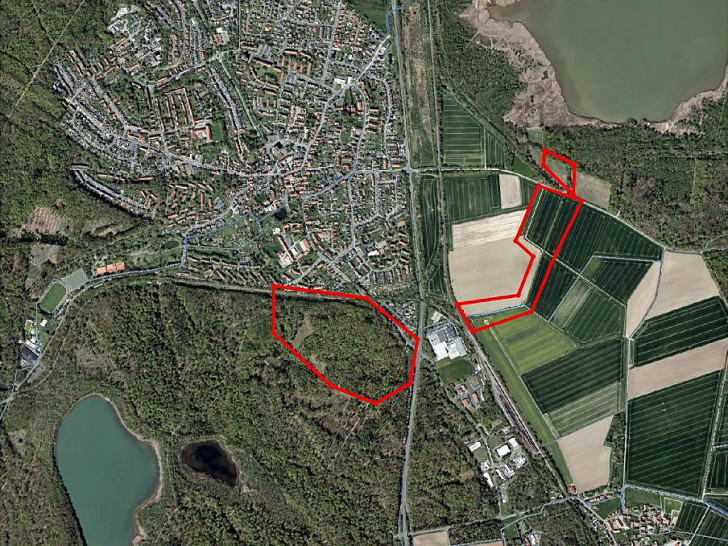 Das Projektgebiet Wasserzufuhr Heerter See.