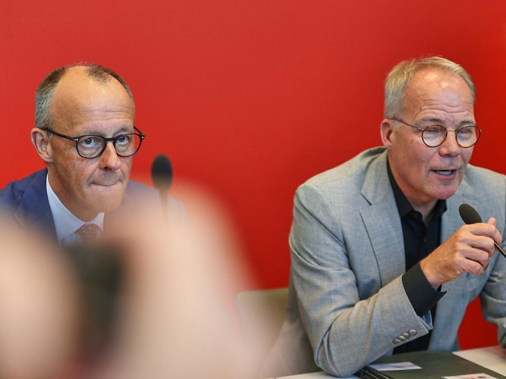 Friedrich Merz und Matthias Miersch (Archiv)