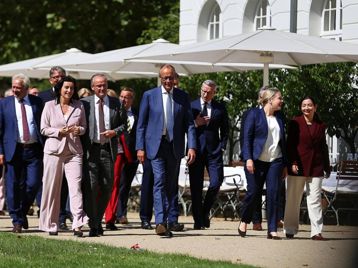 Kabinettsklausur im Schloss Neuhardenberg am 25.08.2026