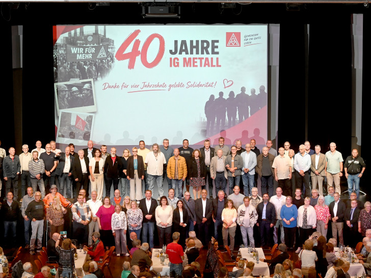 Die IG Metall feierte mit ihren Jubilaren. 