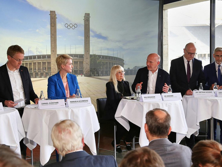 Vorstellung des Berliner Konzepts für Olympia-Bewerbung im Mai 2025 (Archiv)