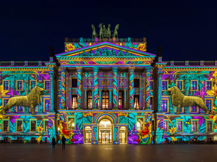 Auch das Schloss ist beim Festival of Lights dabei.