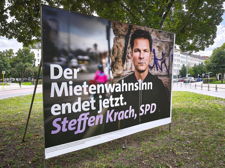 Wahlplakate mit Steffen Krach (Archiv)