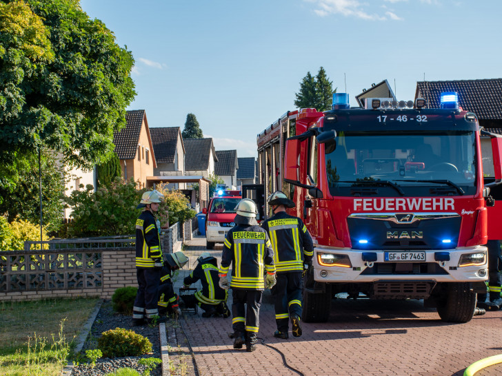 Die Feuerwehr war in Rühen bei einem Garagenbrand im Einsatz.