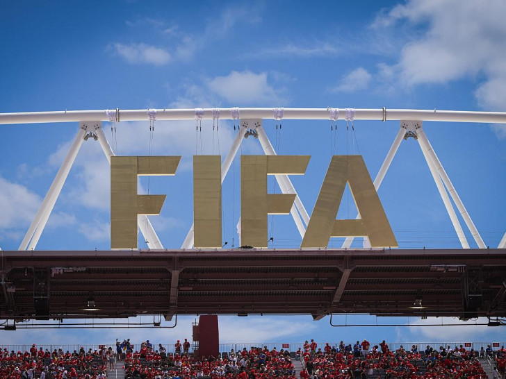 Fifa-Logo bei der Fußball-WM 2026 (Archiv)