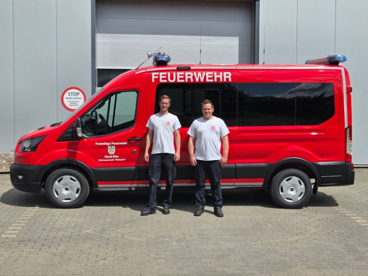 Einer der beiden neuen Mannschaftstransportwagen der Feuerwehr Nord-Elm.