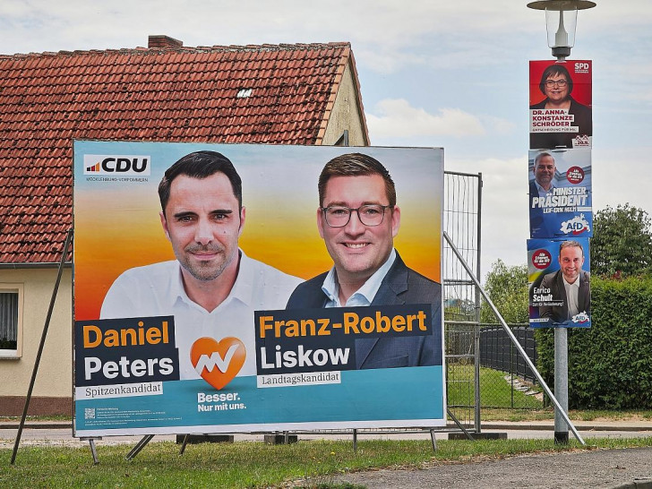 Wahlplakate für die Landtagswahl 2026 in Mecklenburg-Vorpommern (Archiv)