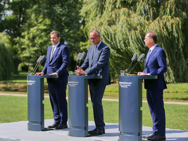 Lars Klingbeil, Friedrich Merz und Alexander Dobrindt (Archiv)