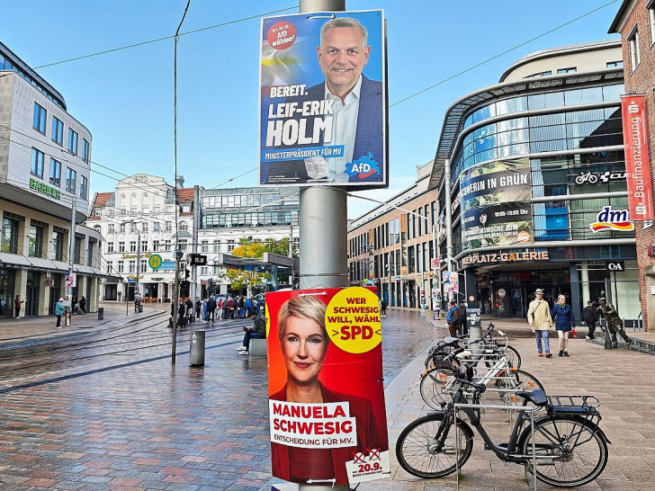 Wahlplakate für die Landtagswahl 2026 am 20.09.2026