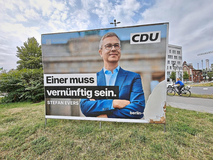 Wahlplakat mit Stefan Evers (Archiv)