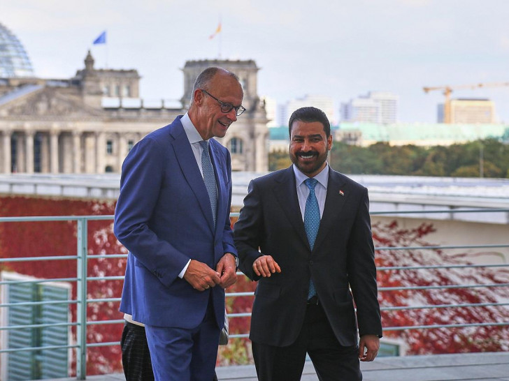 Friedrich Merz und Ali al-Zaidi am 15.09.2026